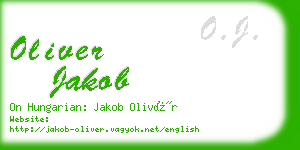 oliver jakob business card